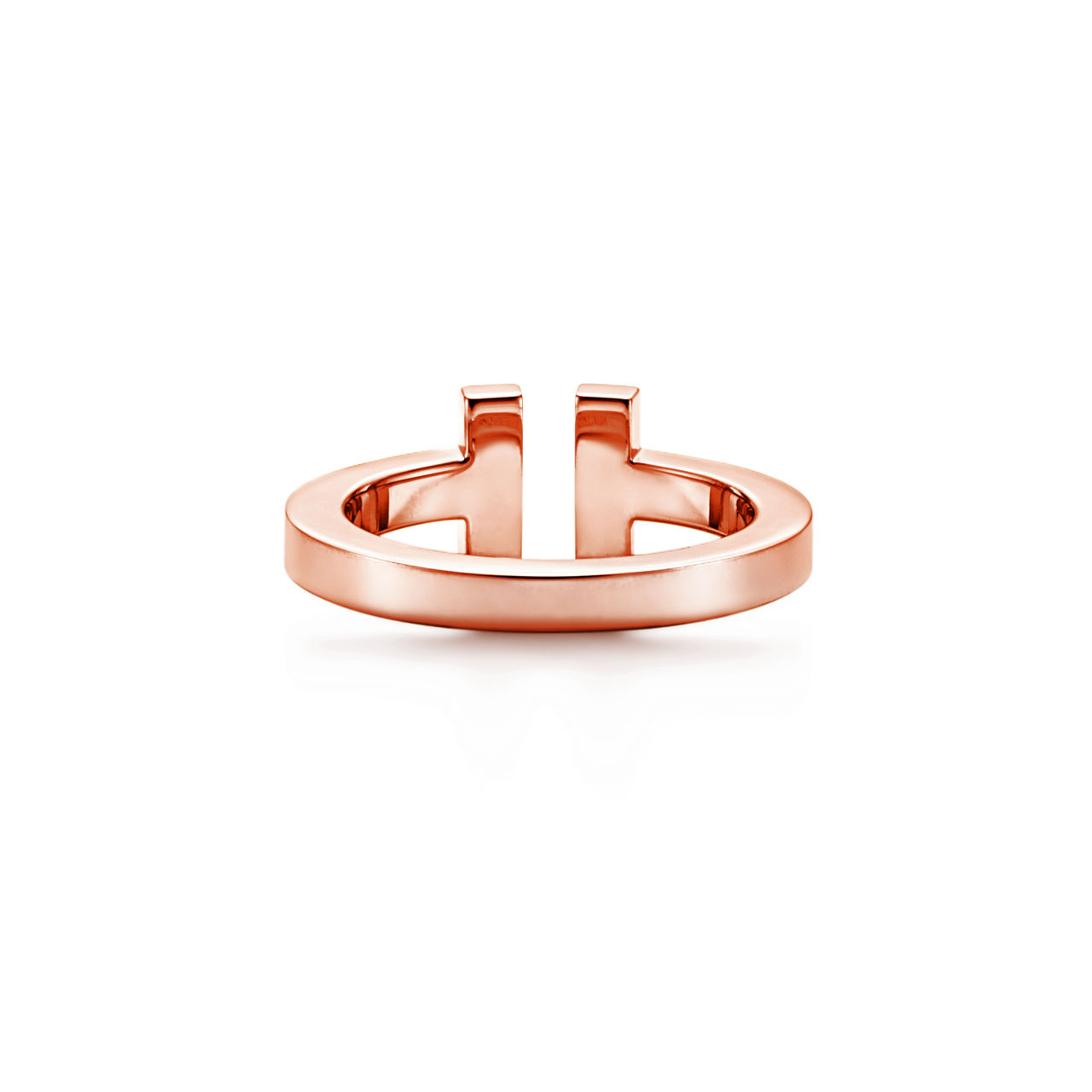 Tiffany T:Square Ring in Rose Gold image number 3