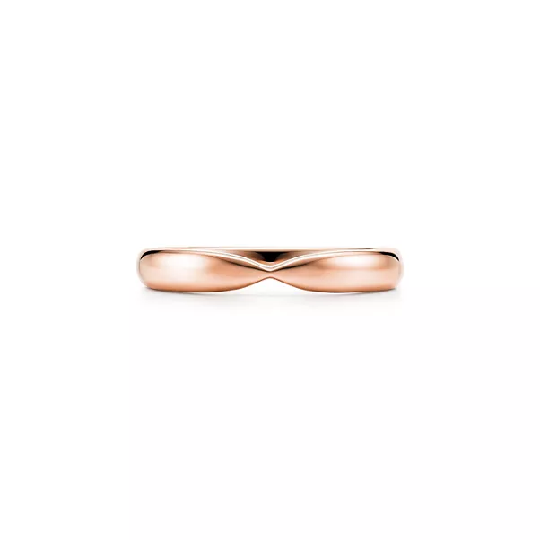 웨딩 밴드, 로즈 골드, 3mm