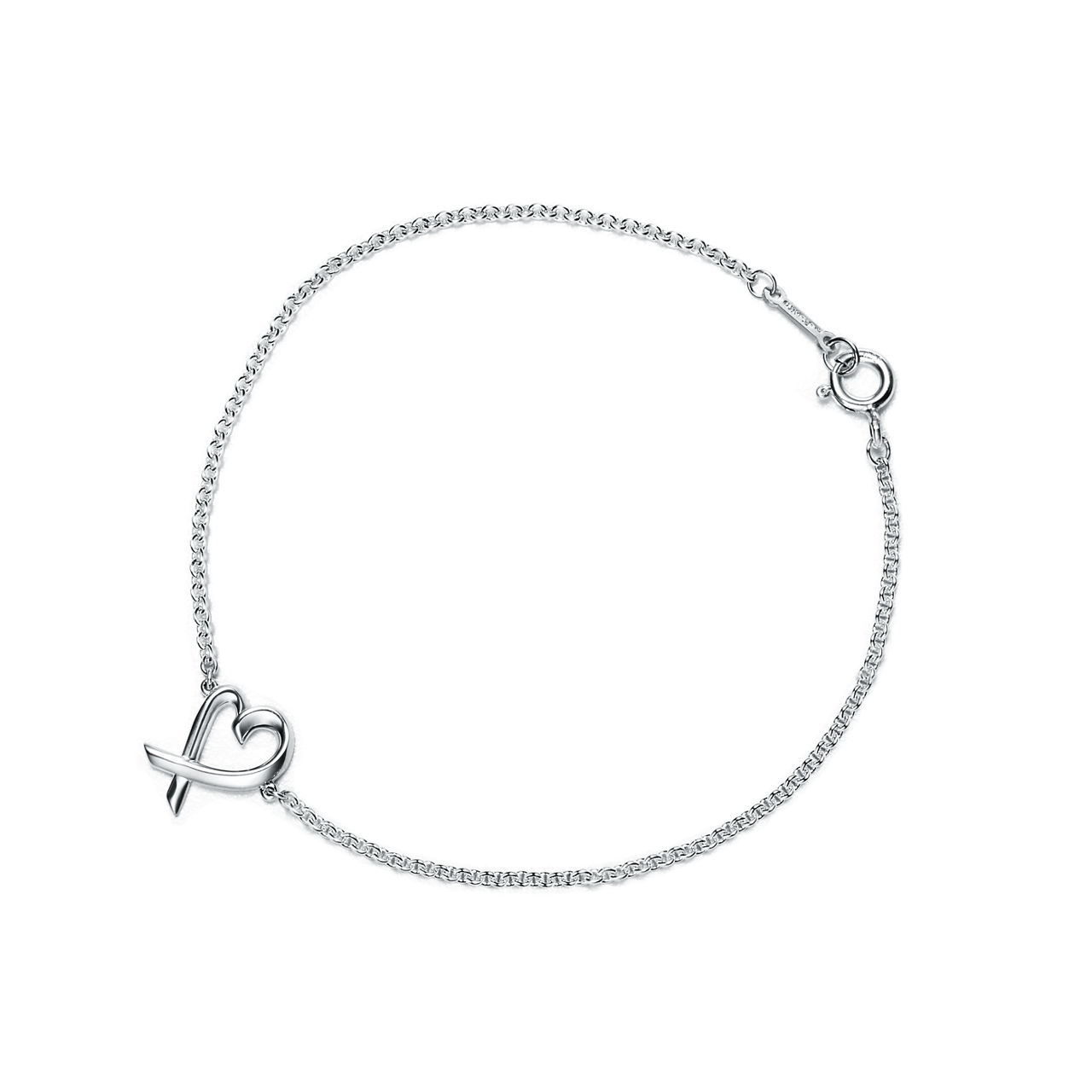 Tiffany Loving Heart シルバーブレスレット Paloma Picasso®:Loving Heart Bracelet | Tiffany & Co. US