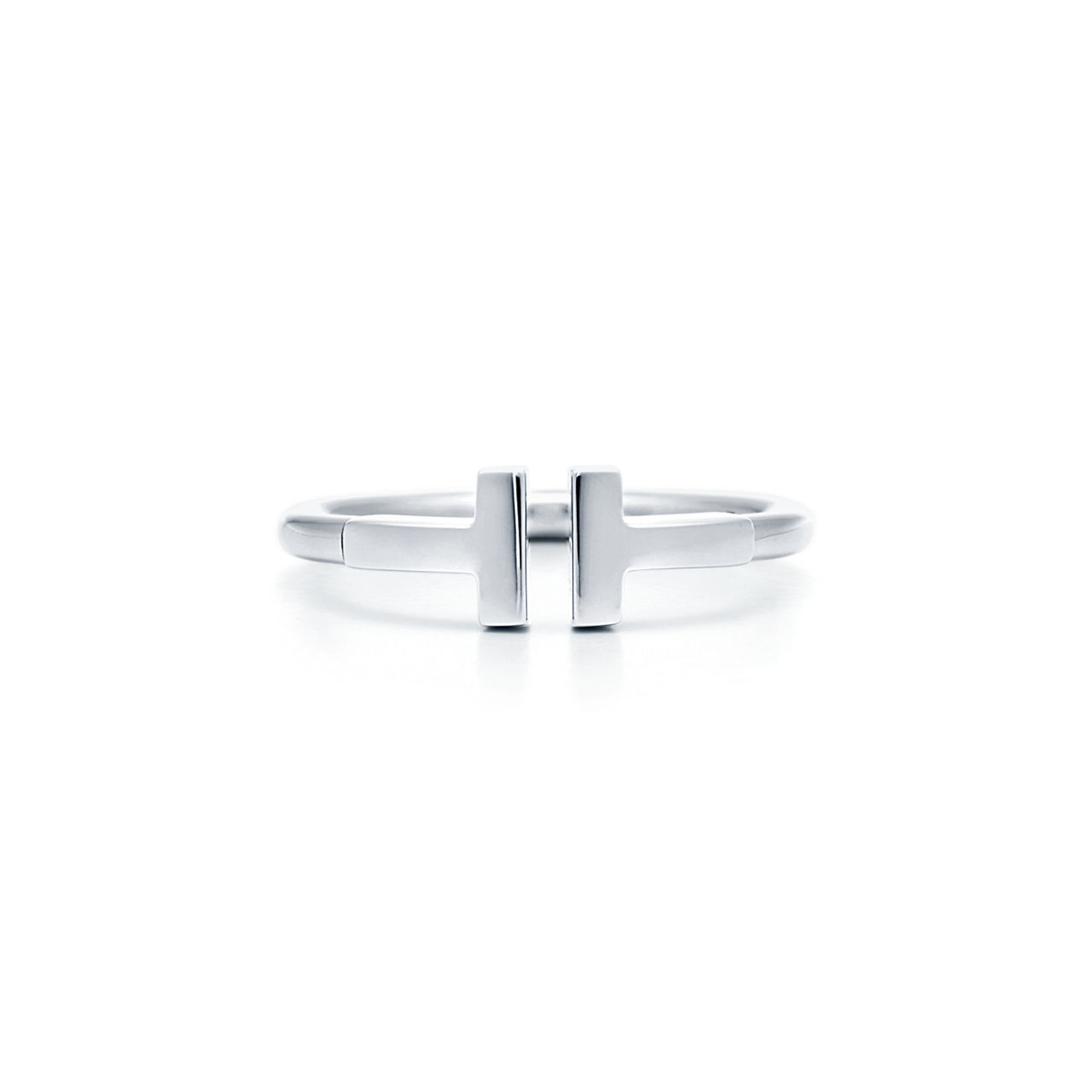 Wire Ring in Weißgold