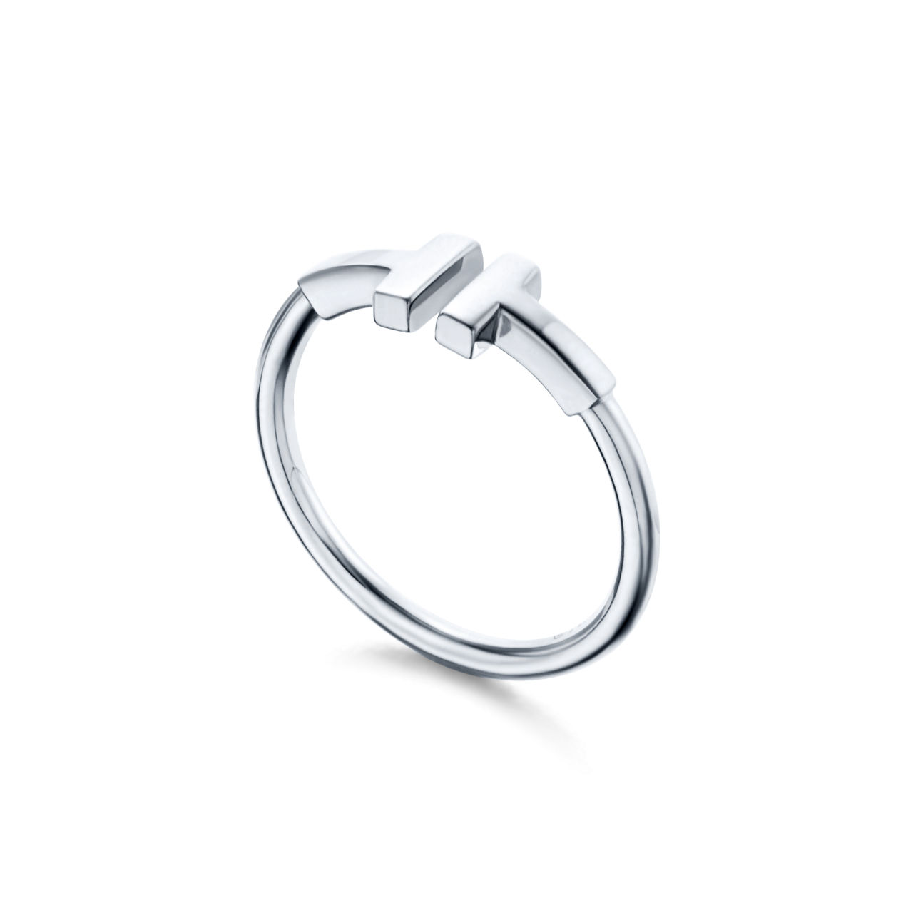 Tiffany T:Wire Ring in White Gold image number 3