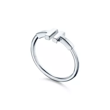 Tiffany T:Wire Ring in White Gold, 3