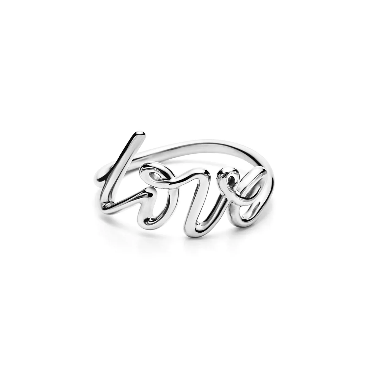 Anello Love in argento, piccolo