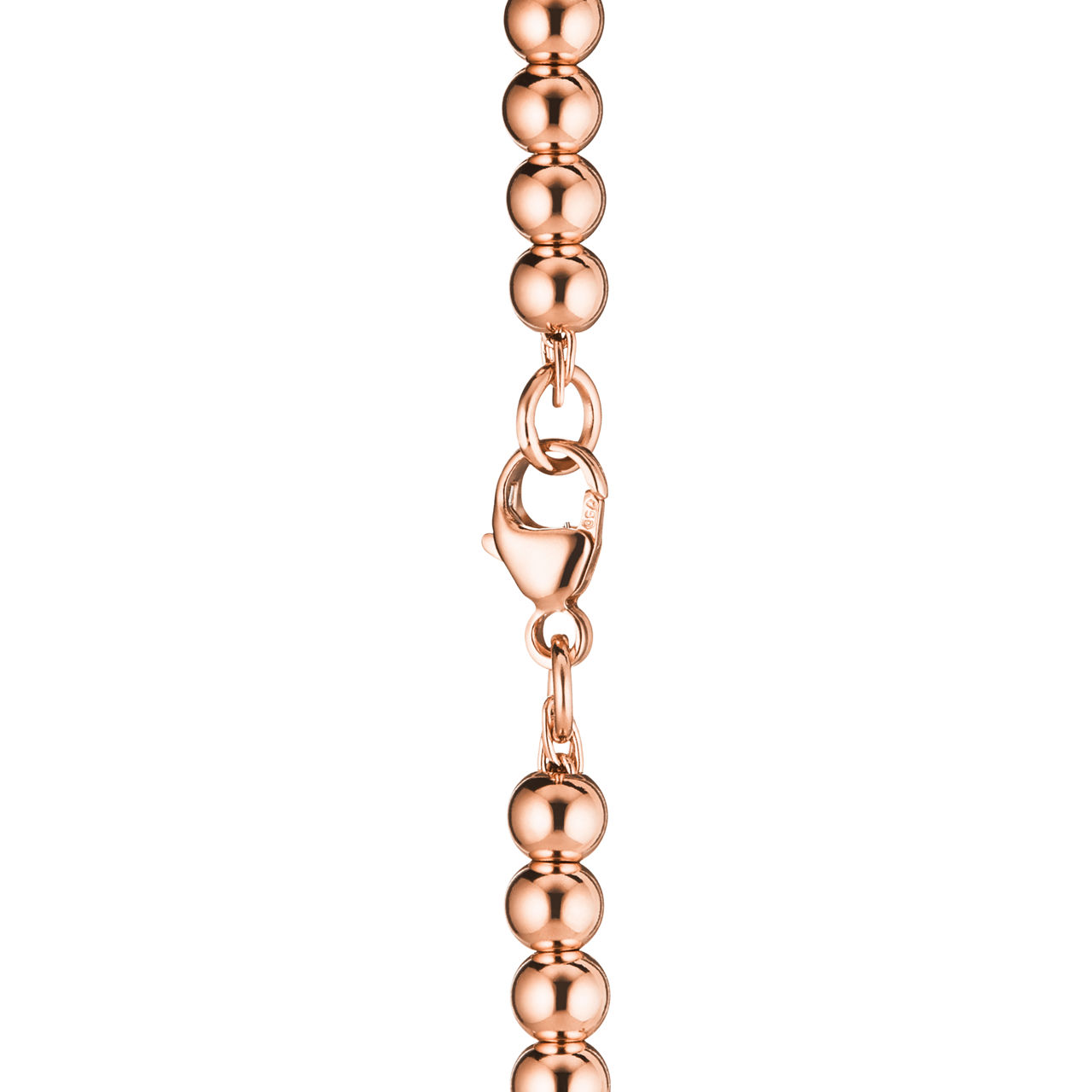 Return to Tiffany™:Kugelarmband mit Herzanhänger in Roségold, 4 mm Bildnummer 3