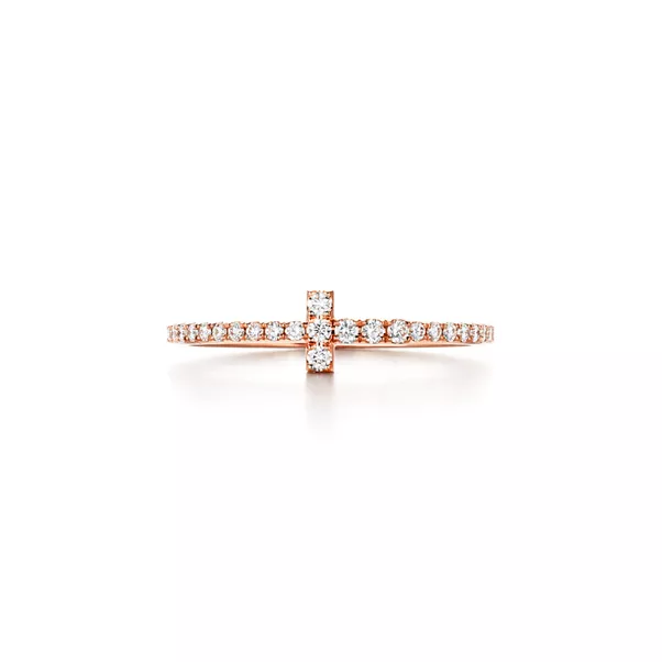 Alianza Wire de diamantes de oro rosa