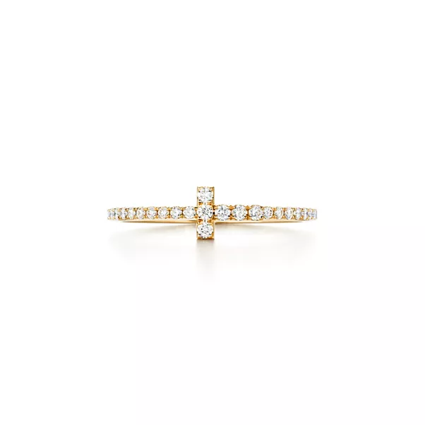 Diamond Wire Band Ring in Yellow Gold