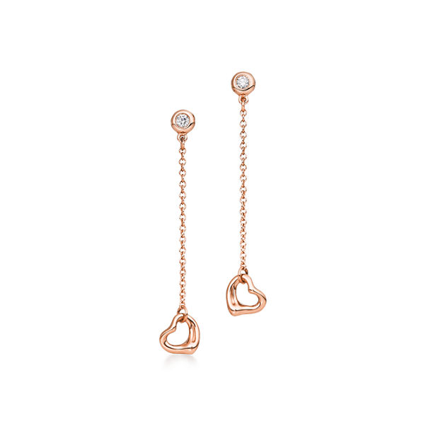 Elsa Peretti®:Diamonds by the Yard® Open Heart Earrings 