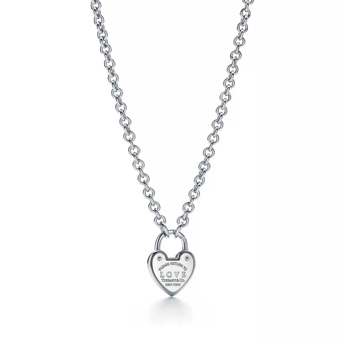 Love Lock Necklace in Silver