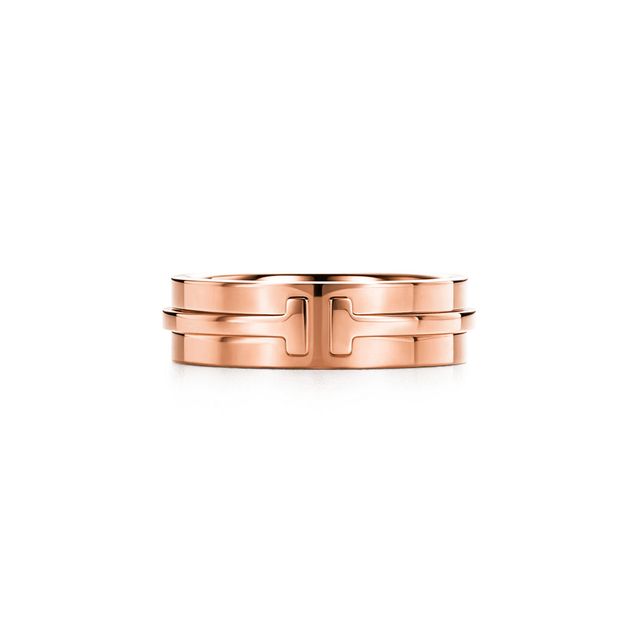 Tiffany T:Wide Ring in Rose Gold image number 0