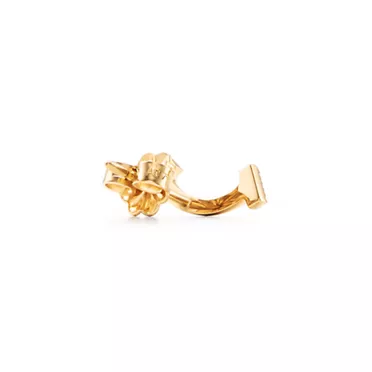 Tiffany T:Smile Mini Earrings in Yellow Gold with Diamonds, 3