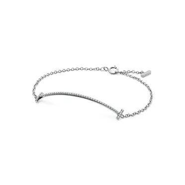 Tiffany T:Smile Bracelet in White Gold with Diamonds, 2