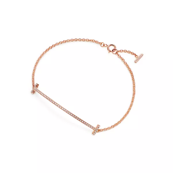 Smile Armband in Roségold mit Diamanten