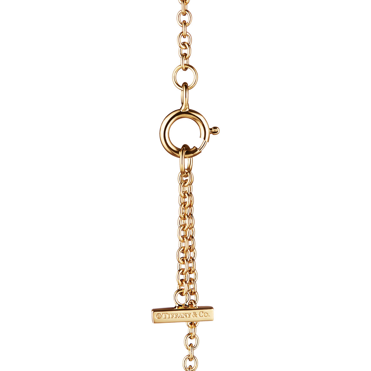 Tiffany T:Smile Bracelet in Yellow Gold with Diamonds image number 3