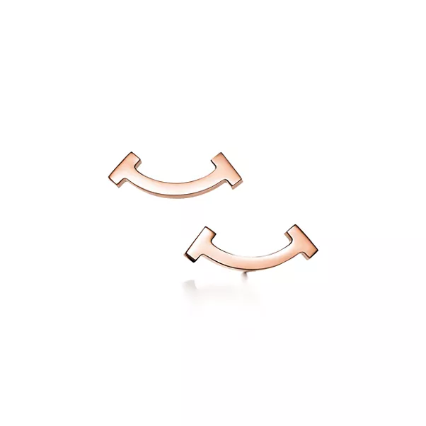Smile Mini Earrings in Rose Gold