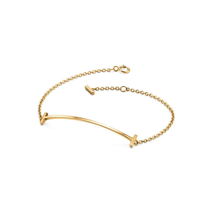 Tiffany T:Bracelet Smile en or jaune 18 carats numéro dimage {1}
