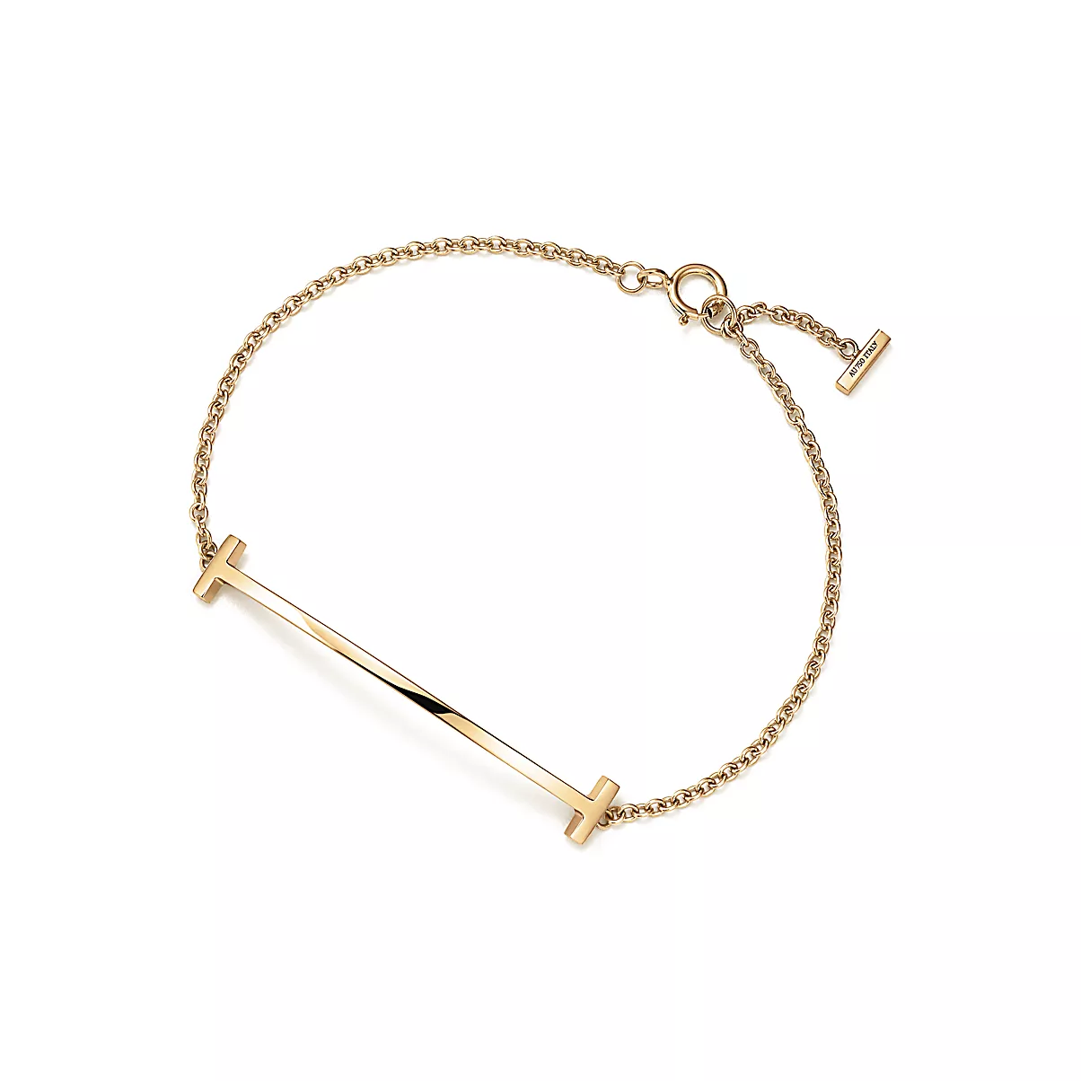 Tiffany T Bracelet 18K 옐로우 골드 No Gemstone 18Y/GLD