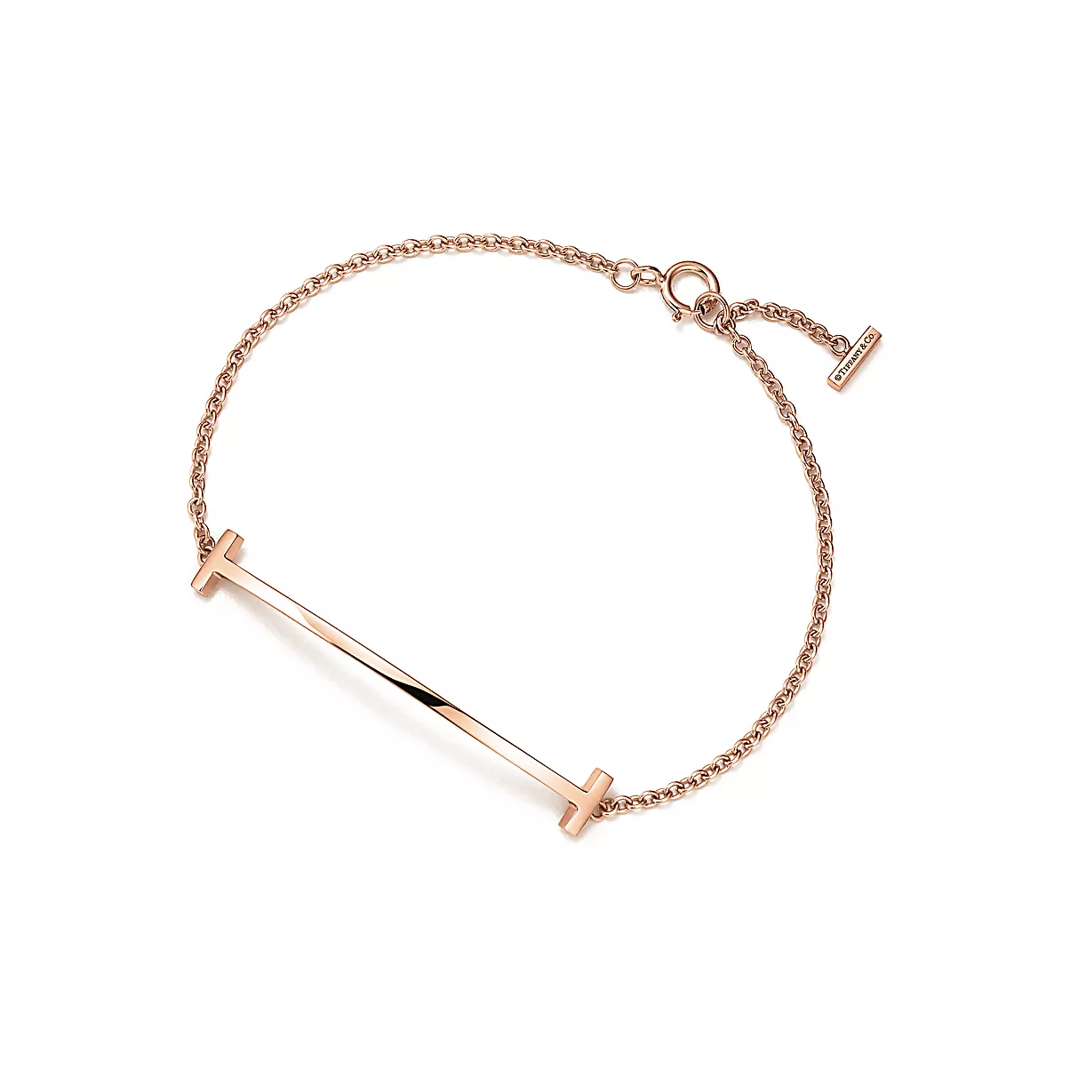 Tiffany T Bracelet 18K 로즈 골드 No Gemstone ROSE GOLD