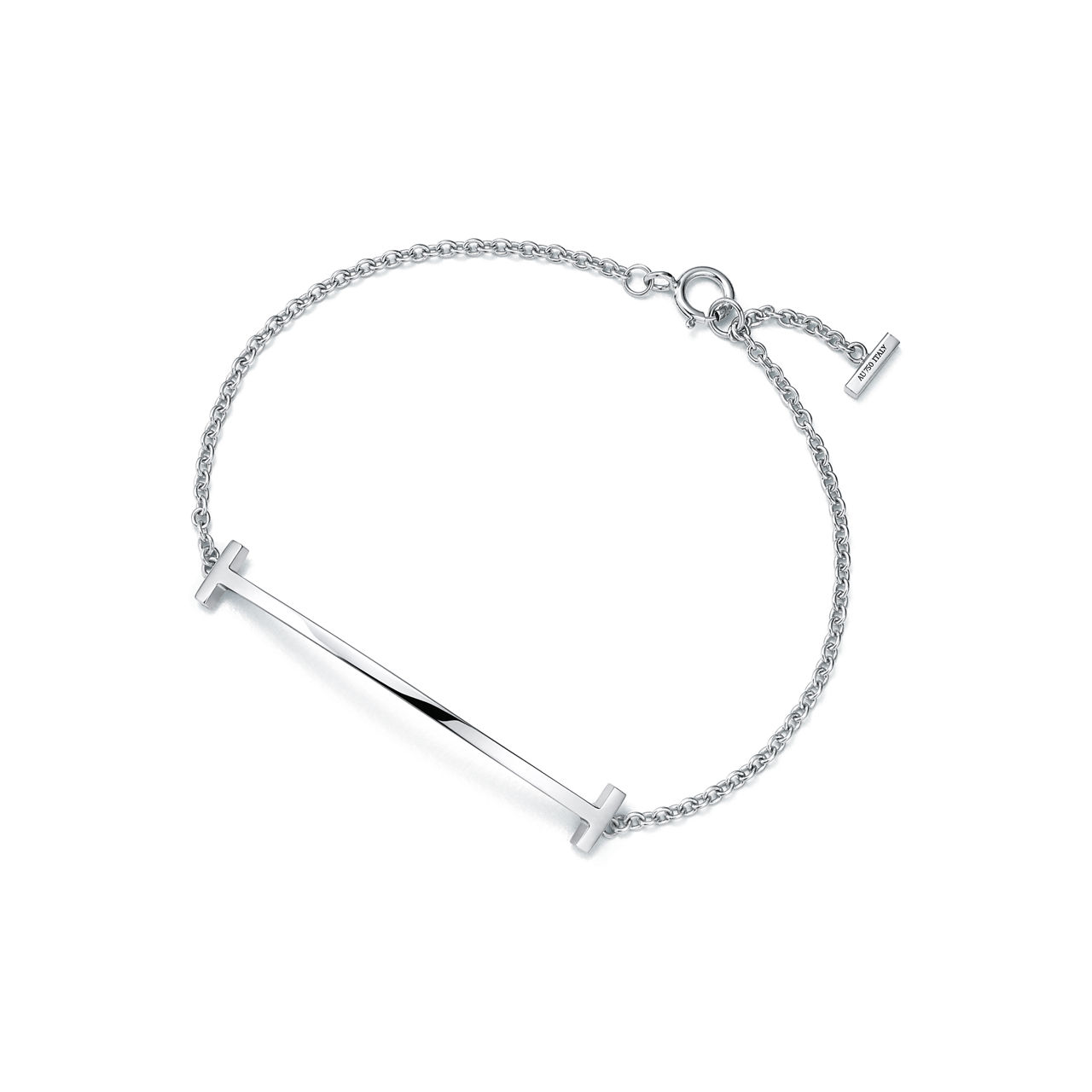 Pulsera Smile de oro blanco