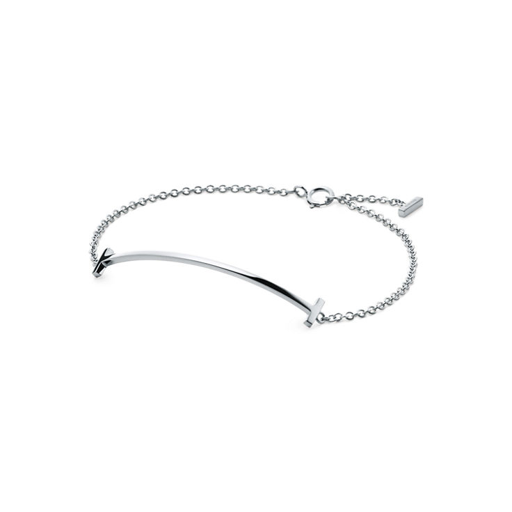 Collezione Tiffany T:Bracciale Smile in oro bianco numero immagine 2