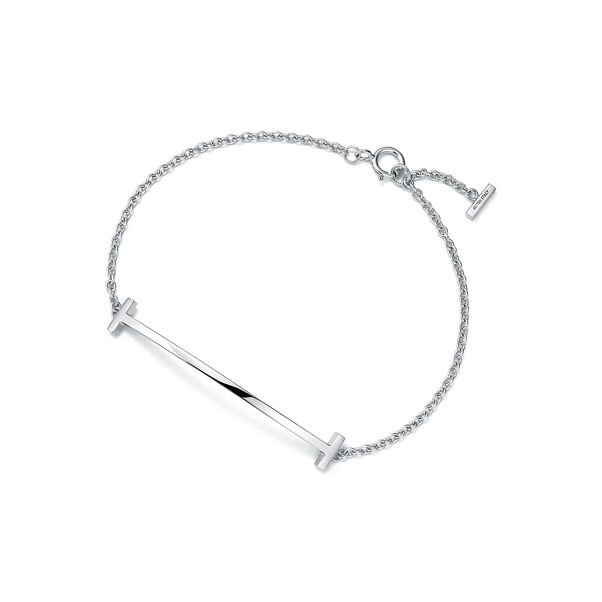 Tiffany T:Smile Bracelet in White Gold