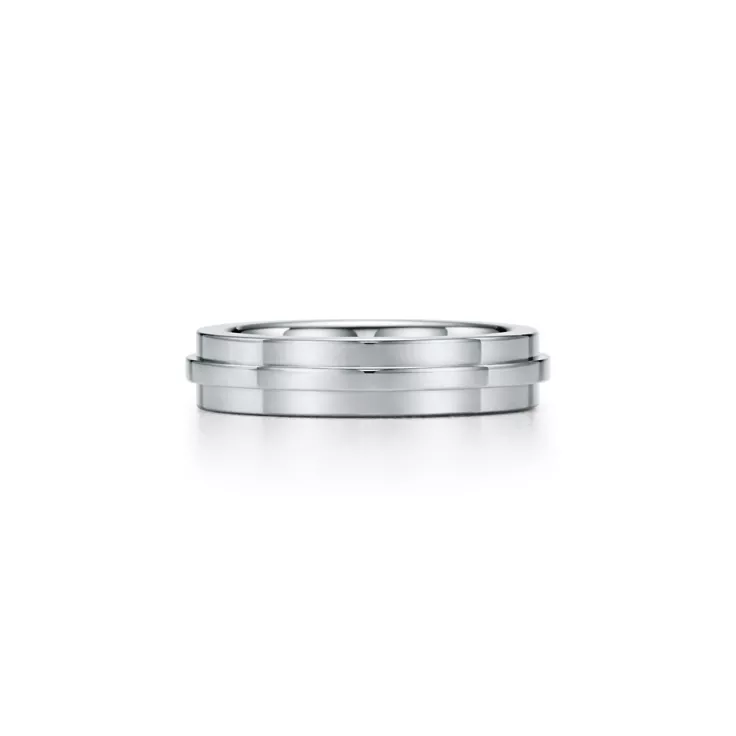 Tiffany T:Narrow Ring in White Gold, 4