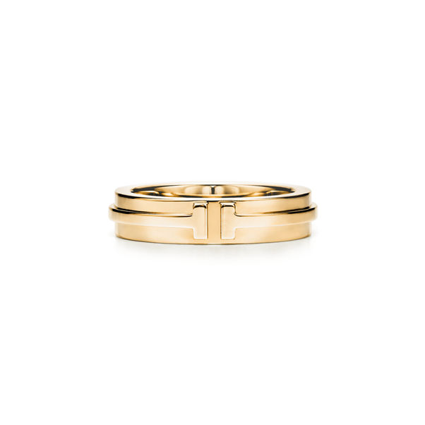 Tiffany T:Schmaler Ring in Gelbgold