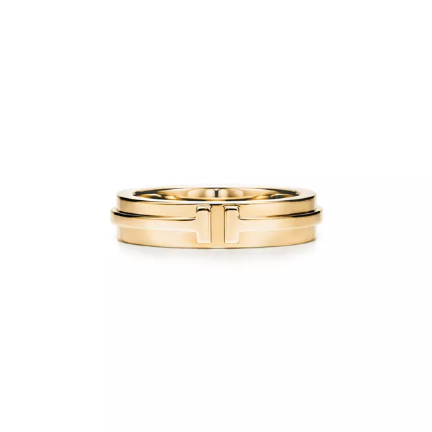 Tiffany T:Narrow Ring in Yellow Gold image number 0