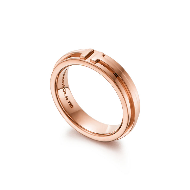 Tiffany T:Narrow Ring in Rose Gold image number 4