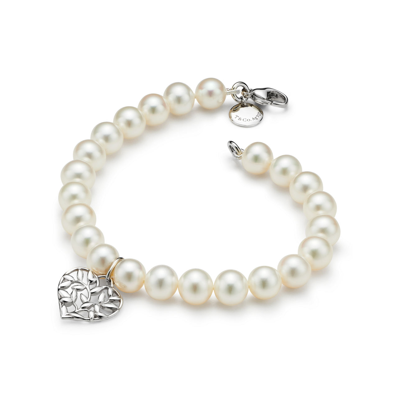 Paloma Picasso®:Olive Leaf Pearl Heart Bracelet   image number 2