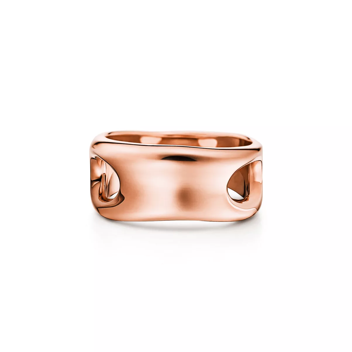 Open Side Ring in Rose Gold