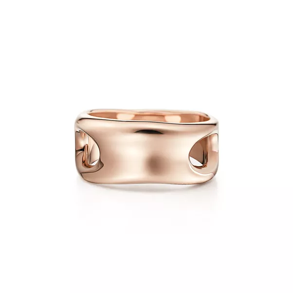 Open Side Ring in Yellow Gold