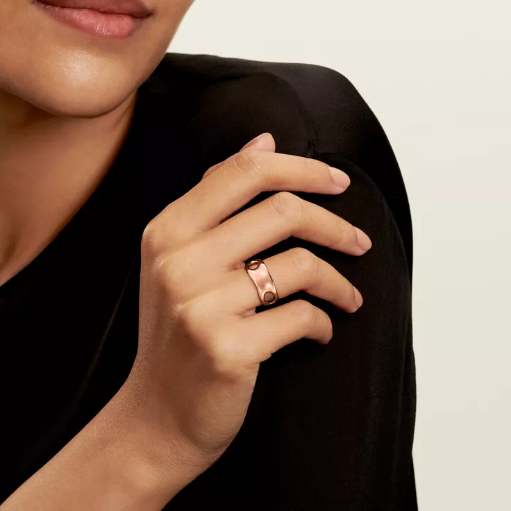 Elsa Peretti&reg;:Open Side Ring in Rose Gold, 1