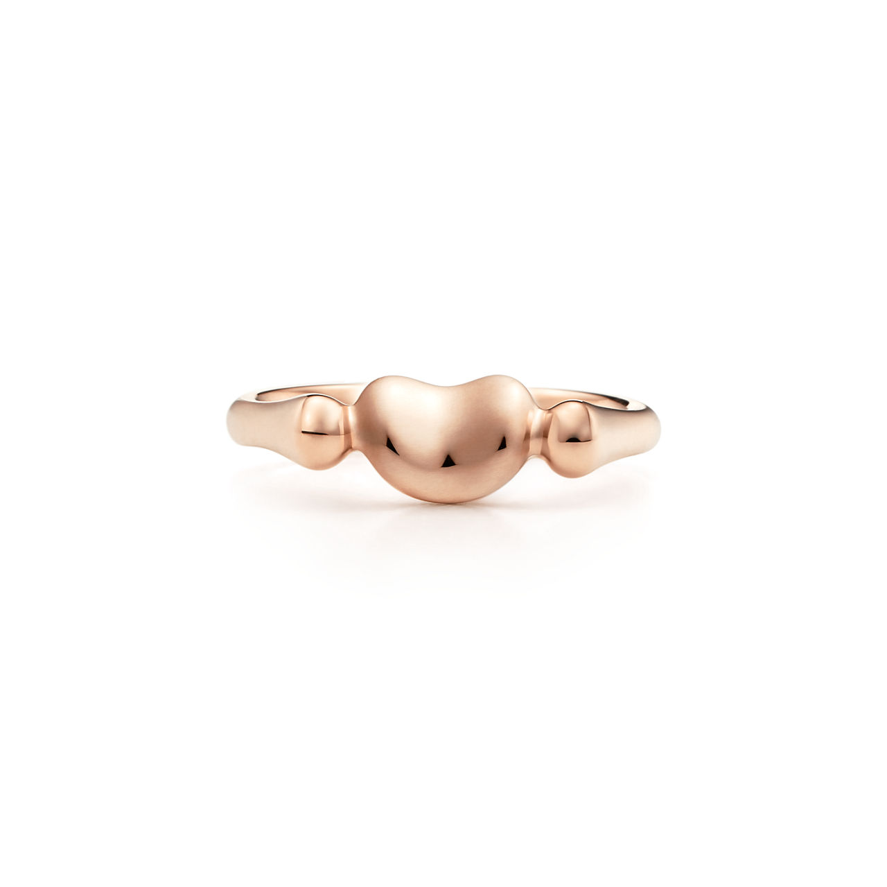 Bean Design Ring in Roségold, Mini