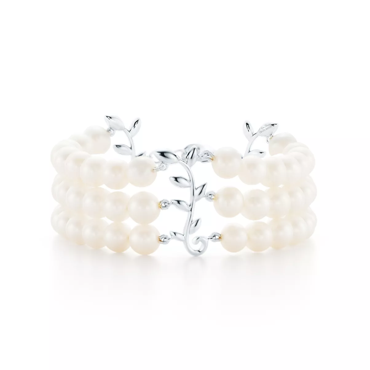 Olive Leaf Three-Row Bracelet 