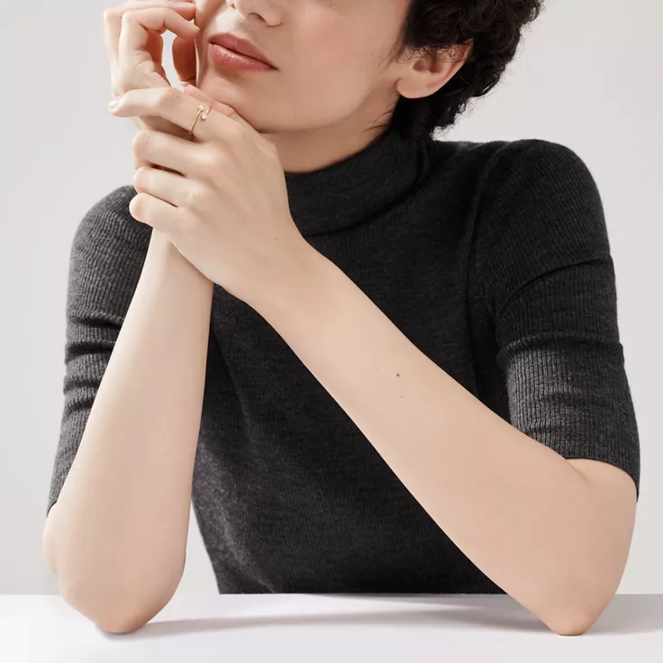 Elsa Peretti®:Diamond Hoop Ring, 1