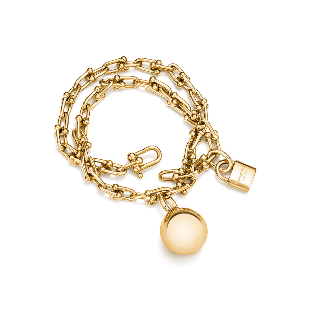 Tiffany HardWear:Kleines Wickelarmband in Gelbgold Bildnummer 2