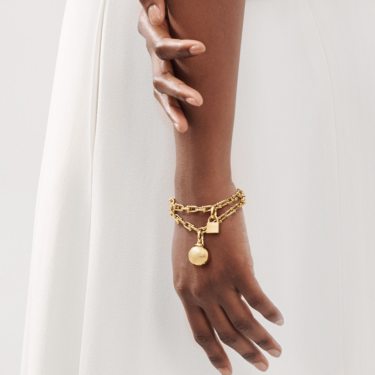 Kleines Wickelarmband in Gelbgold