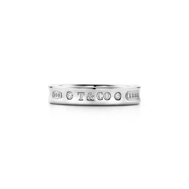Collezione Tiffany 1837™:Anello in oro bianco con diamanti numero immagine 0
