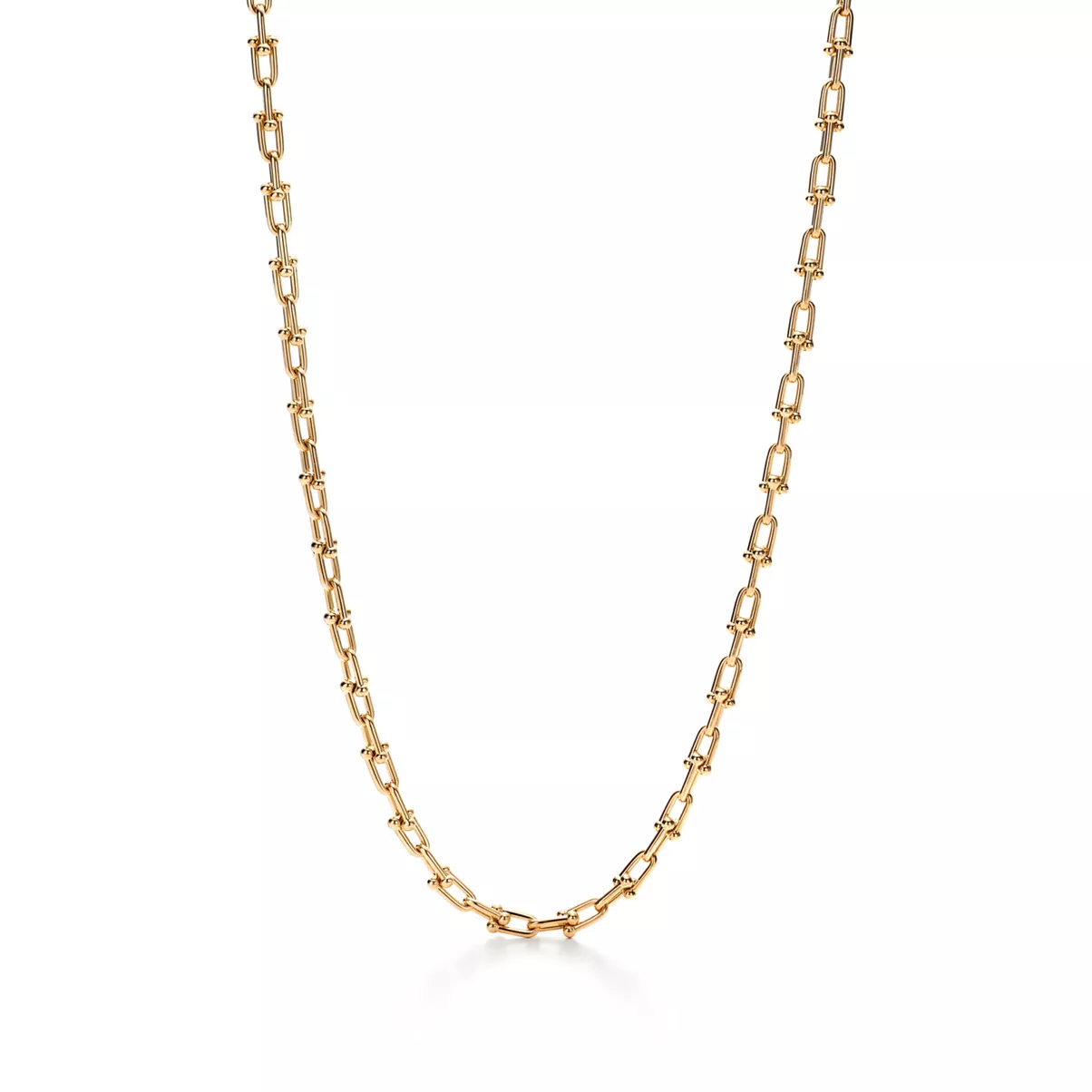 Small Link Necklace in Yellow Gold