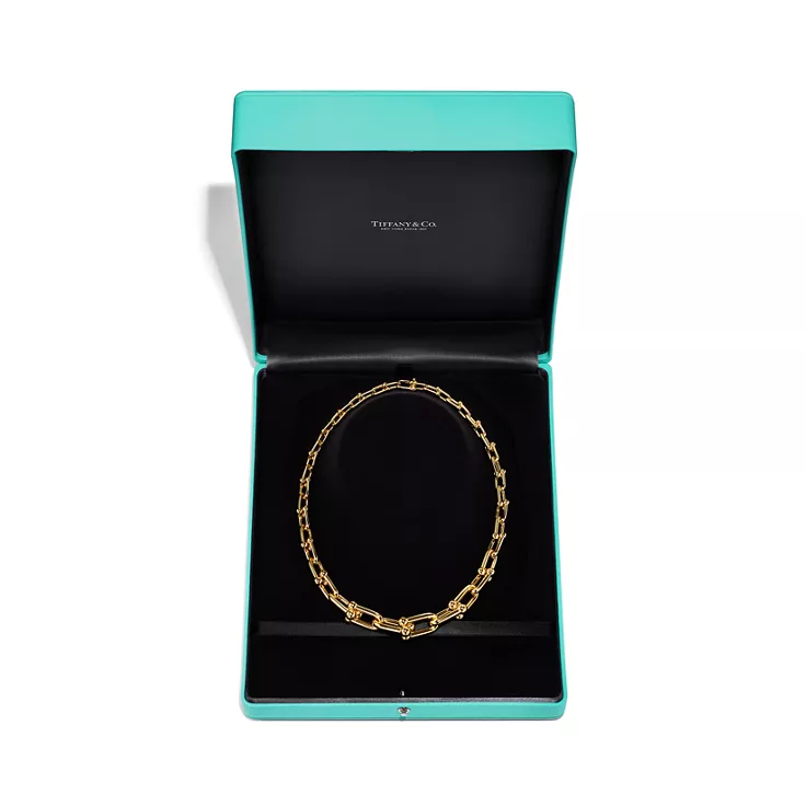 Tiffany HardWear:Gliederhalskette in abgestuftem Design in Gelbgold, 4