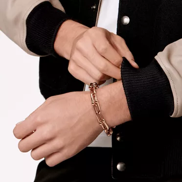 Tiffany HardWear:Gliederarmband, große Glieder in Roségold, 2