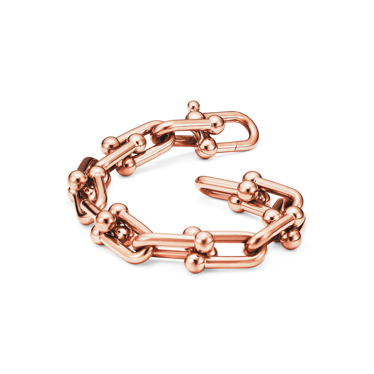 Collezione HardWear by Tiffany:Bracciale a maglie grandi in oro rosa numero immagine 3