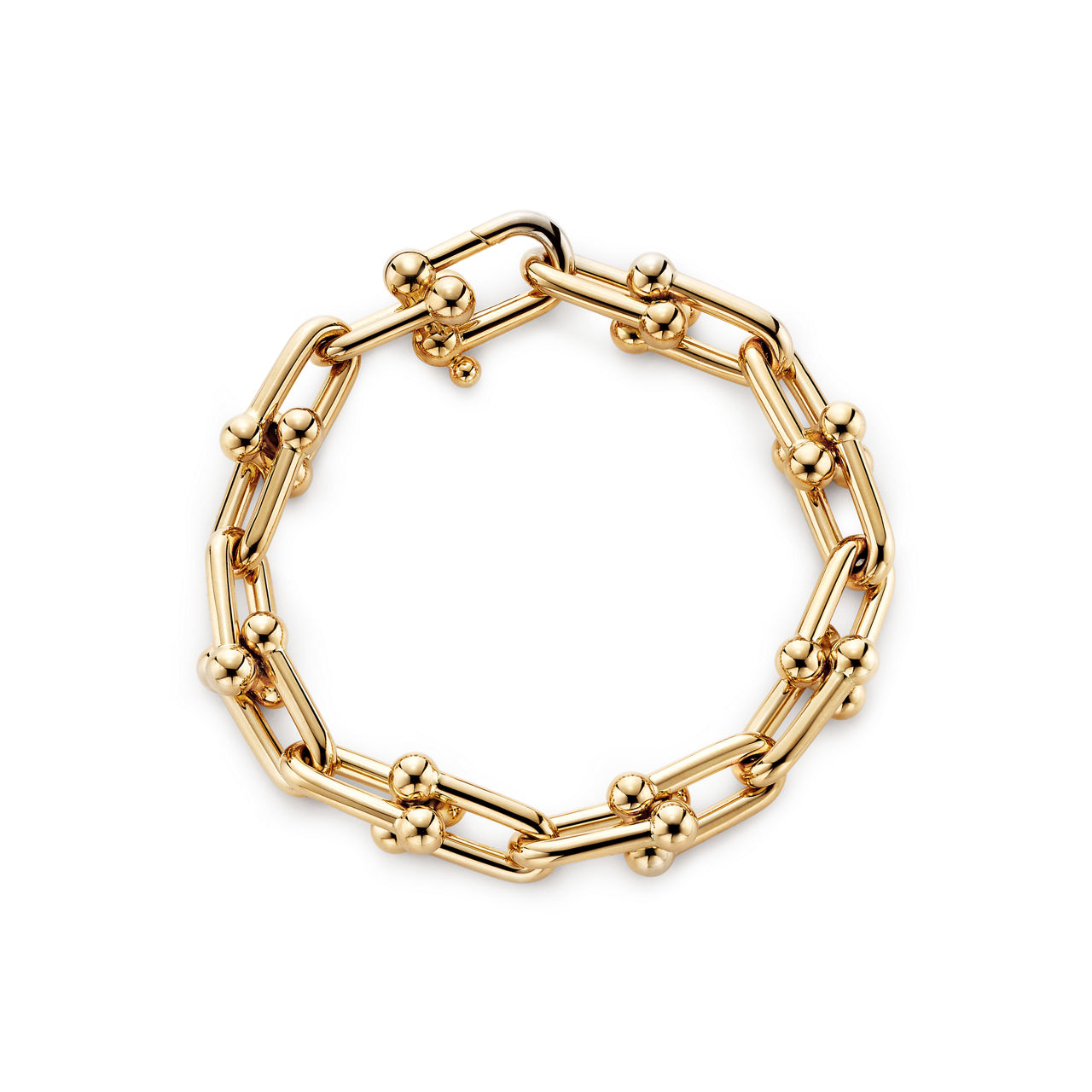 Collezione HardWear by Tiffany:Bracciale a maglie grandi in oro giallo numero immagine 0