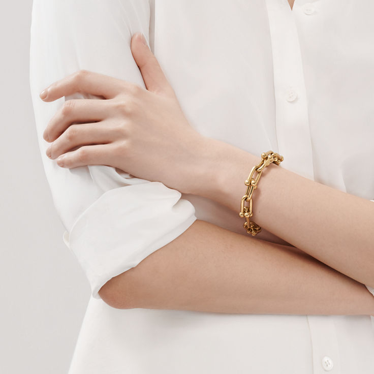 Collezione HardWear by Tiffany:Bracciale a maglie grandi in oro giallo numero immagine 1
