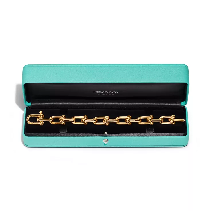 Collezione HardWear by Tiffany:Bracciale a maglie grandi in oro giallo, 4