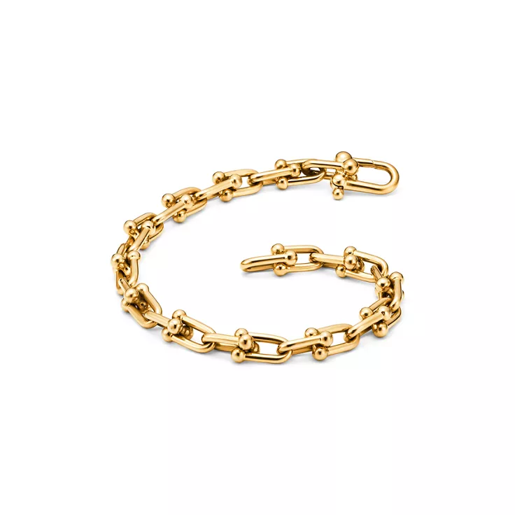 Tiffany HardWear:Bracelet à maillons taille Small en or jaune 18 carats, 4