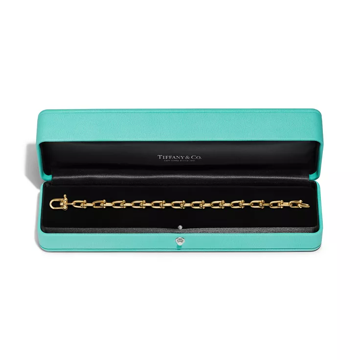Tiffany HardWear:Small Link Bracelet in Yellow Gold, 6