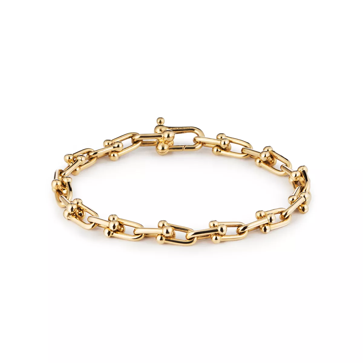 Tiffany HardWear Small Link Bracelet in yellow gold, official product image