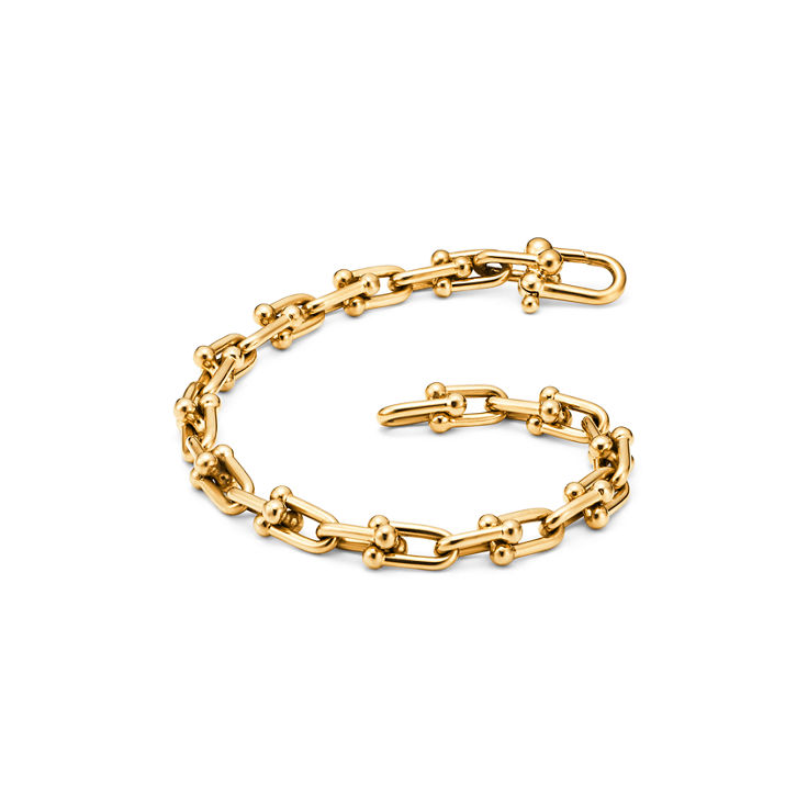 Tiffany HardWear:Bracelet à maillons taille Small en or jaune 18 carats numéro dimage {1}