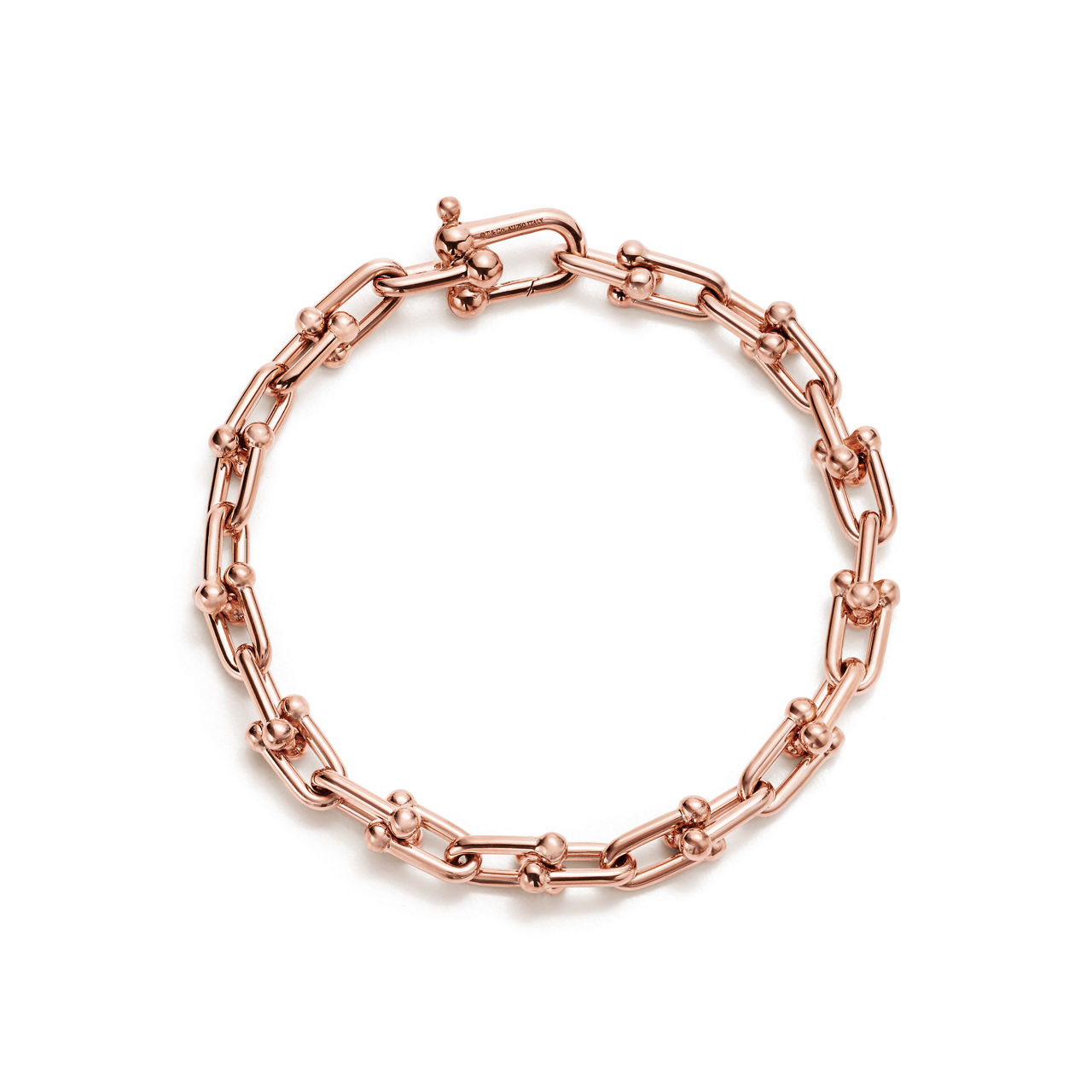 Kleines Gliederarmband in Roségold